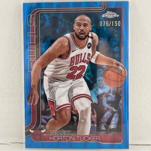Topps Chrome Blue Wave Talen Horton Tucker /150